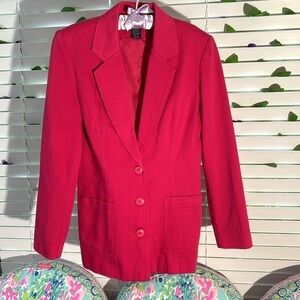 JG Hook hot pink textured fabric jacket